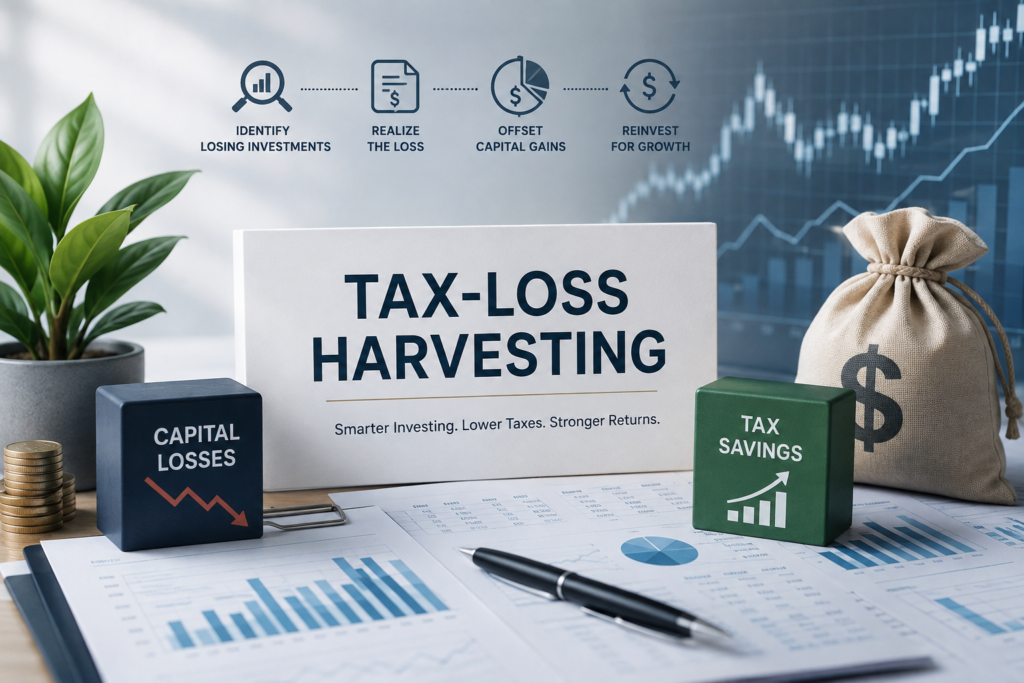 Tax-Loss Harvesting strategy to offset capital gains and reduce taxes