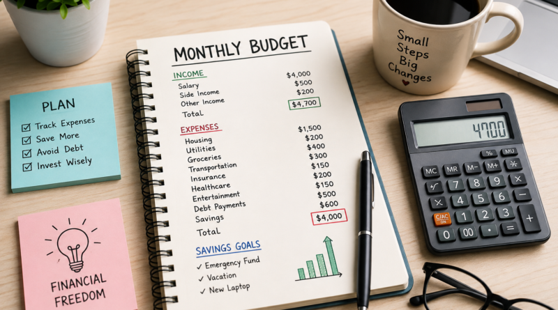 How to make a monthly budget