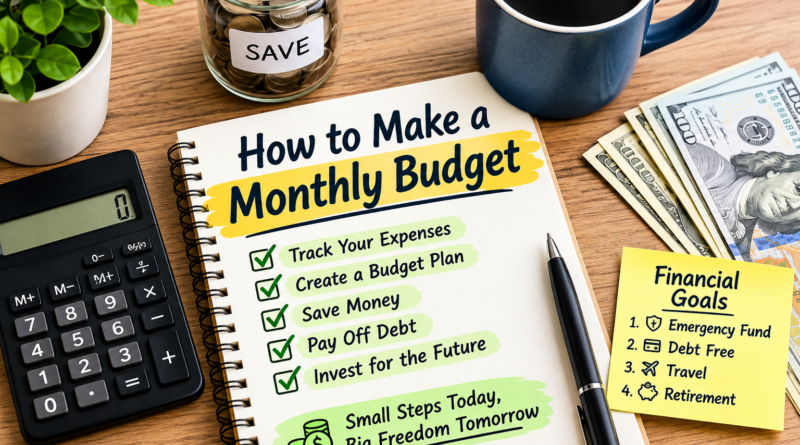 How to Create a Monthly Budget